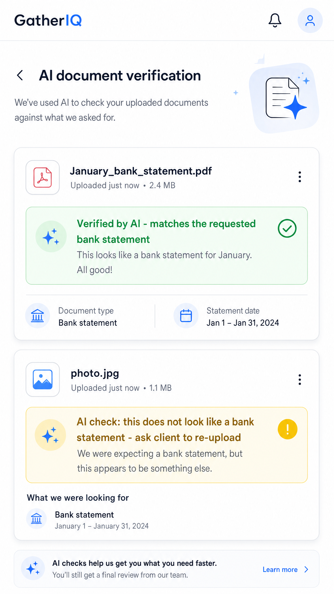 AI verification